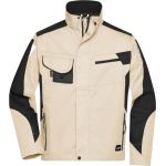 Arbeitsjacke Strong James Nicholson JN821 Stein/Schwarz