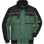 Arbeitsjacke mit abnehmbaren Ärmeln James Nicholson JN810 grün grün/schwarz