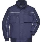 Arbeitsjacke mit abnehmbaren Ärmeln James Nicholson JN810 Marineblau/Marineblau