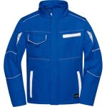 Arbeits-Sommer-Softshelljacke Farbe James Nicholson JN851 Royal/Weiß