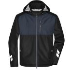 Hardshell-Arbeitsjacke gepolstert James Nicholson JN1815 schwarz/carbon