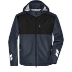 Hardshell-Arbeitsjacke gepolstert James Nicholson JN1815 Carbon/Schwarz
