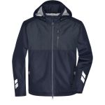 Hardshell-Arbeitsjacke gepolstert James Nicholson JN1815 Marine/Carbon