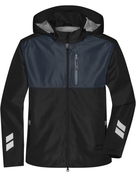 Arbeits-Hardshelljacke James Nicholson JN1814 schwarz/carbon