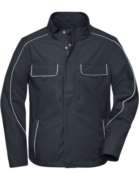 Arbeitsjacke Softshell Light Solid James Nicholson JN882 Carbon