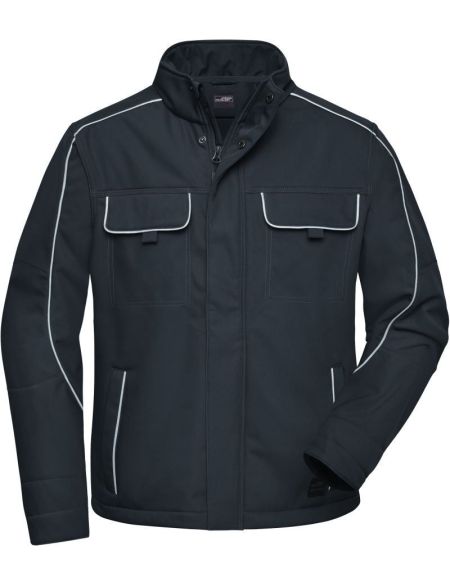Arbeits-Softshelljacke Solid James Nicholson JN884 Carbon