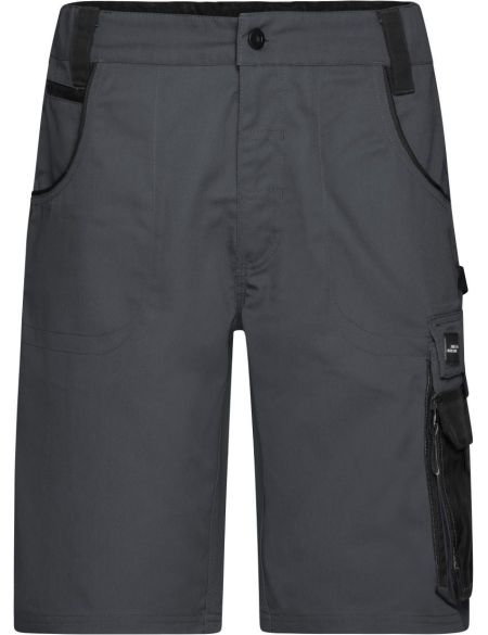 Arbeitsshorts Strong James Nicholson JN835 (Größe 42-60) Carbon/Schwarz