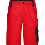Arbeitsshorts Strong James Nicholson JN835 (Größe 42-60) rot/schwarz
