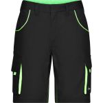 Arbeitsshorts Farbe James Nicholson JN872 (Größe 42-60) schwarz/lindgrün