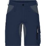 Arbeitsshorts elastisch Slim Line James Nicholson JN1811 marine/carbon