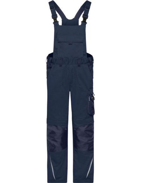 Arbeitshose mit Latz Strong James Nicholson JN1833 (Größe 42-60) mittellang marine/navy
