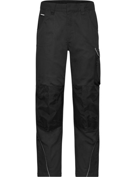 Arbeitshose Solid James Nicholson JN878 (Größe 42-60) mittellang schwarz
