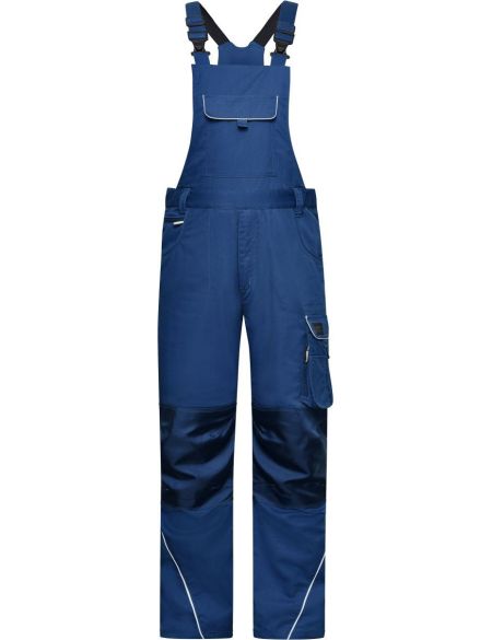 Arbeitshose mit Latz Solid James Nicholson JN879 (Größe 42-60) mittellang, dunkelköniglich