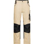 Arbeitshose Strong James Nicholson JN832L (Größe 94-110) lange Länge Stein/Schwarz