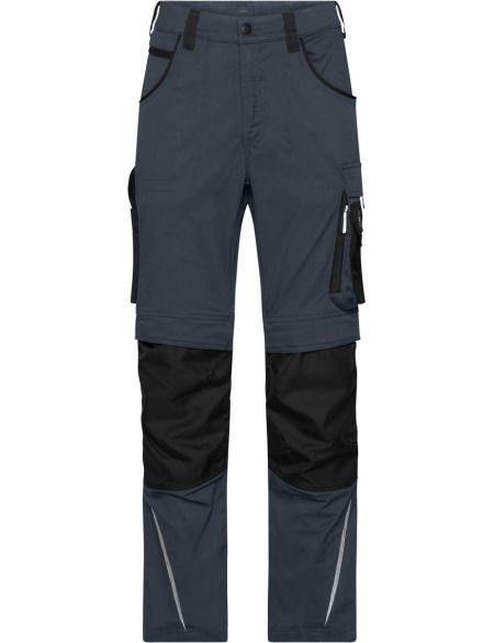 Arbeitshose Modern Style Strong James Nicholson JN1832S (Größe 25-28) kurze Länge Carbon/Schwarz