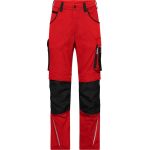 Arbeitshose Modern Style Strong James Nicholson JN1832S (Größe 25-28) kurze Länge rot/schwarz