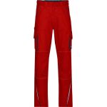 Arbeitshose Farbe James Nicholson JN847S (Größe 25-28) kurze Länge rot/marine