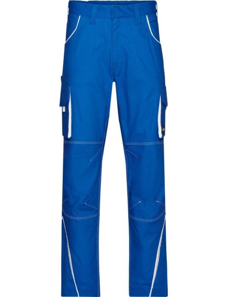 Arbeitshose Farbe James Nicholson JN847S (Größe 25-28) kurze Länge Royal/Weiß