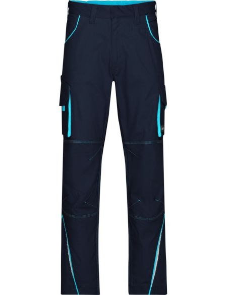 Arbeitshose Farbe James Nicholson JN847S (Größe 25-28) kurze Länge Marine/Türkis