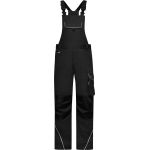 Arbeitshose mit Latz Solid James Nicholson JN879X (Größe 62) schwarz