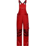 Arbeitshose mit Latz Solid James Nicholson JN879X (Größe 62) rot