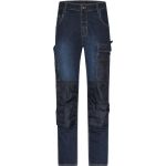 Arbeitsjeanshose James Nicholson JN875X (Größe 62-64) mittellanger blauer Denim