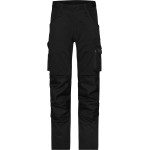 Slim Line James Nicholson JN1812X (Größe 62-64) Stretch-Arbeitshose schwarz/schwarz
