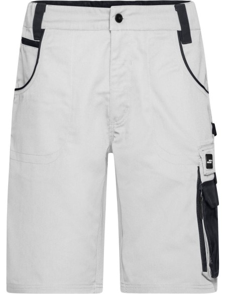 Arbeitsshorts Strong James Nicholson JN835X (Größe 62) weiß/carbon