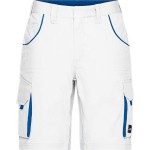 Arbeitsshorts Farbe James Nicholson JN872X (Größe 62) weiß/royal