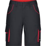 Arbeitsshorts Farbe James Nicholson JN872X (Größe 62) Carbon/Rot