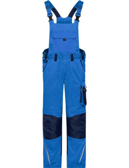 Arbeitshose mit Latz Strong James Nicholson JN1833S (Größe 25-28), kurze Länge, Royal/Navy