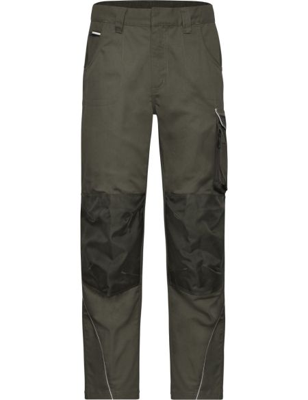 Arbeitshose Solid James Nicholson JN878S (Größe 25-28) kurze Länge oliv