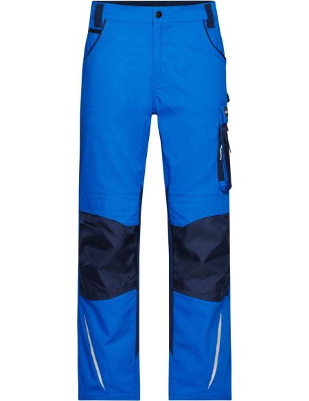 Arbeitshose Strong James Nicholson JN832X (Größe 62-68) mittellang, Royal/Navy