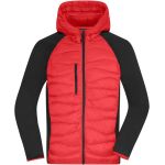 James Nicholson JN1330 rot/schwarze Herren-Hybridjacke