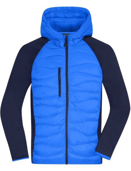 Jacke Herren Hybrid James Nicholson JN1330 blau/navy