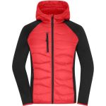 James Nicholson JN1329 rot/schwarze Damen-Hybridjacke