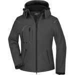 3-lagige Winter-Softshelljacke für Damen James Nicholson JN1001 schwarz