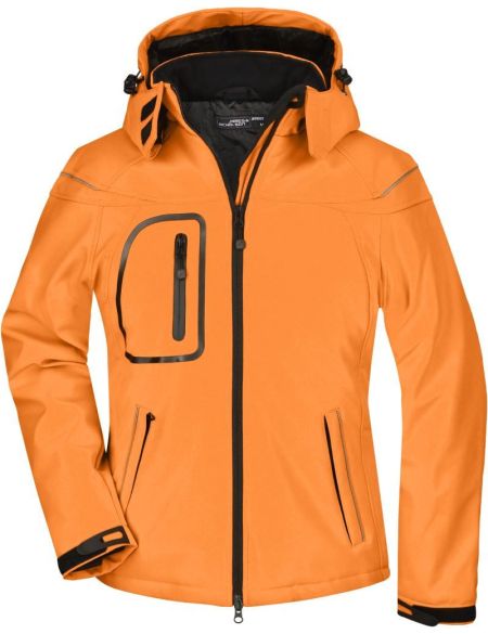 3-lagige Winter-Softshelljacke für Damen James Nicholson JN1001 Orange