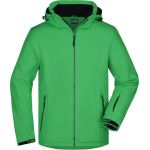 Herren 3-Lagen-Wintersport-Softshelljacke James Nicholson JN1054 green