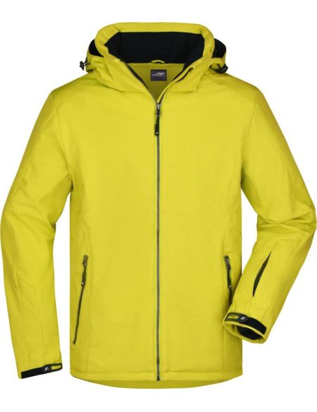 Herren 3-Lagen-Wintersport-Softshelljacke James Nicholson JN1054 yellow
