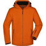 Herren 3-Lagen-Wintersport-Softshelljacke James Nicholson JN1054 dark orange