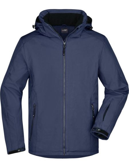 Herren 3-Lagen-Wintersport-Softshelljacke James Nicholson JN1054 schwarz