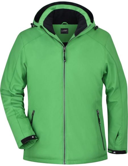 Herren 3-Lagen-Wintersport-Softshelljacke James Nicholson JN1053 green