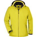 Herren 3-Lagen-Wintersport-Softshelljacke James Nicholson JN1053 yellow