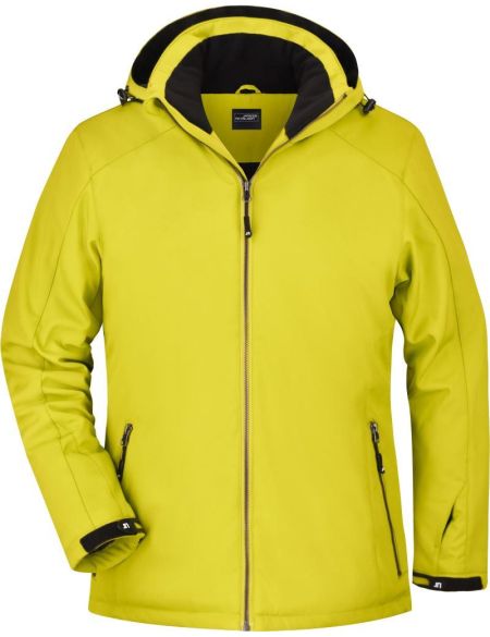 Herren 3-Lagen-Wintersport-Softshelljacke James Nicholson JN1053 yellow