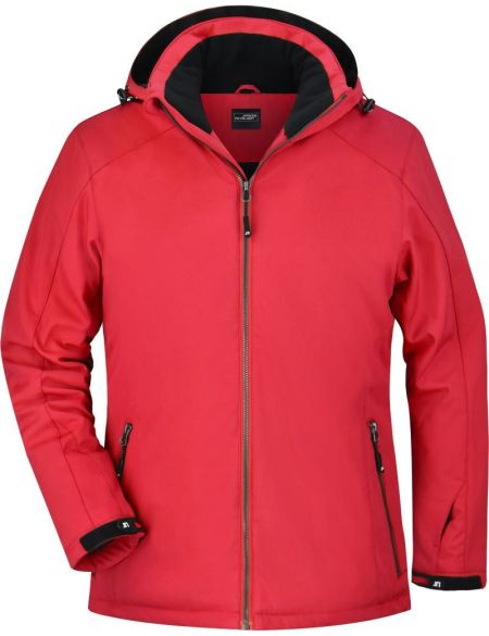 Herren 3-Lagen-Wintersport-Softshelljacke James Nicholson JN1053 red