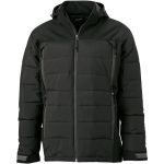 Herren Outdoor Hybrid Jacke James Nicholson JN1050 black