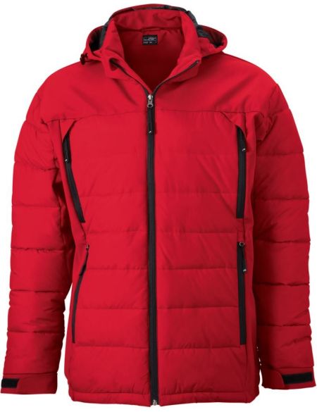 Herren Outdoor Hybrid Jacke James Nicholson JN1050 red
