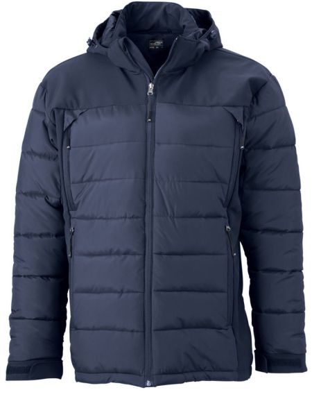 Herren Outdoor Hybrid Jacke James Nicholson JN1050 white