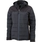 Damen Outdoor Hybrid Jacke James Nicholson JN1049 black